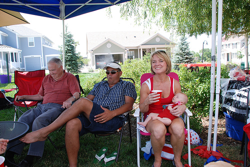 at the picnic